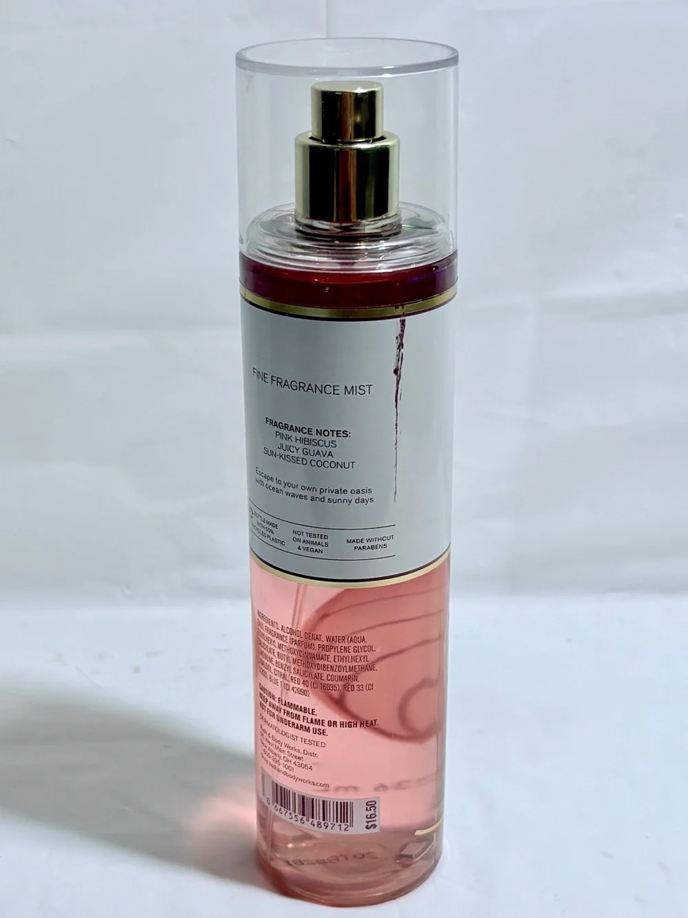 Discontinued Bath & Body Works Hibiscus Paradise Fine Fragrance Mist 8 oz.